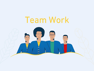 Team work 2018 animation brand character design dribbble illustration illustrator typography vector