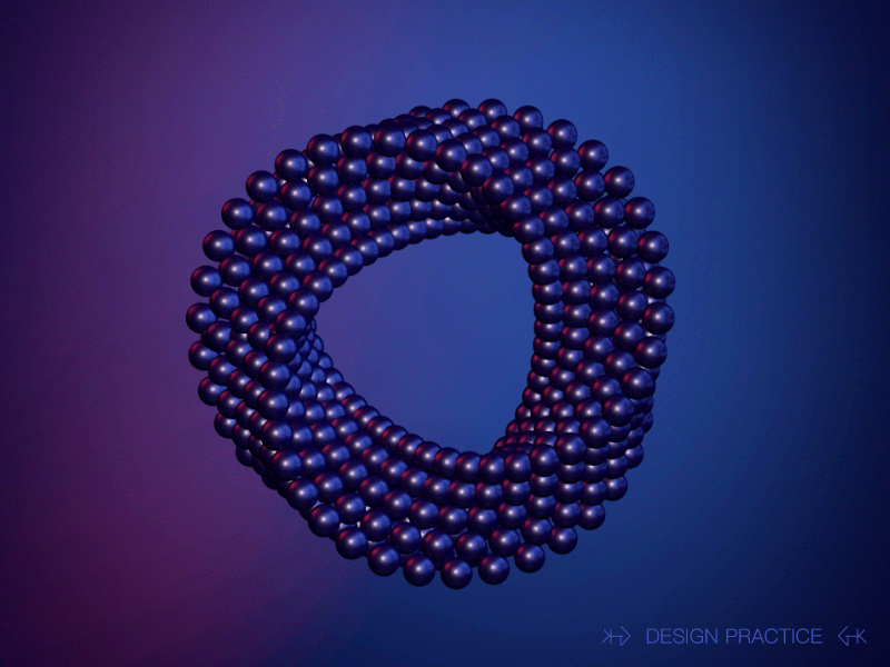 Loop-Ball ae c4d concept creative practice