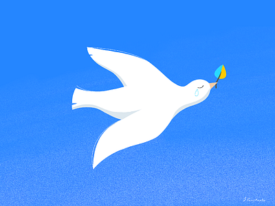 Dove of Peace art cute design flat graphic design illustration love peace procreate ukraine