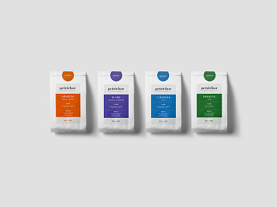 Petrichor Coffee branding coffee food packaging