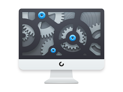 Smart Cleanup Icon app cleanmymac design gear icon illustration mac macpaw os x yosemite