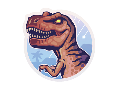 Tyrannosaur sticker