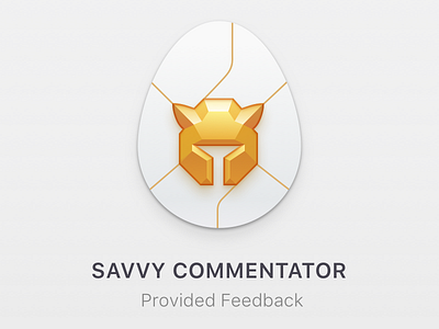 Savvy Commentator Icon achievement app gemini2 helmet icon icons illustration knight macpaw