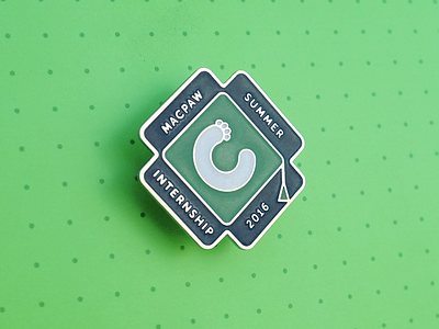 Internship Badge badge icon illustrtion internship macpaw students