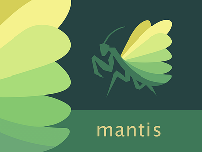 Mantis colors identity illustration logo mantis