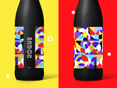 Rogue beer bottle branding brewery craft beer drink identity illustration label package packaging pattern vector