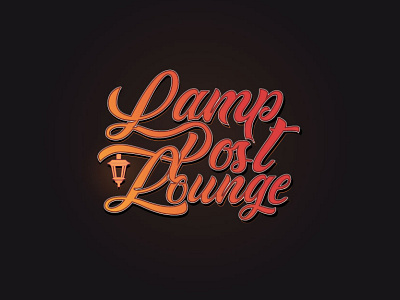 Lamp Post Lounge 2 design graphic design illustration logo typography vector