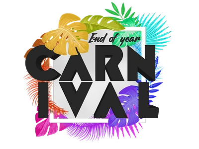 Carnival Logo carnival feathers leaves logo