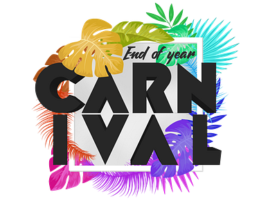 Carnival Logo carnival feathers leaves logo