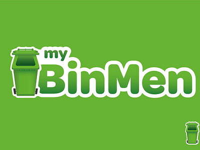 Mybinmen bin design illustration logo