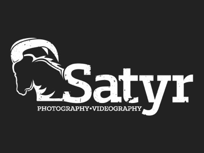 Satyr design distress goat logo ram satyr