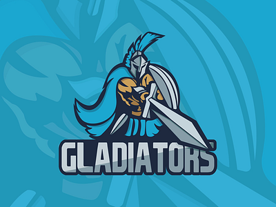 Gladiators design football icon illustration logo