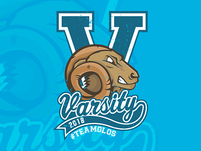 Varsity 2018 illustration logo tshirt varsity