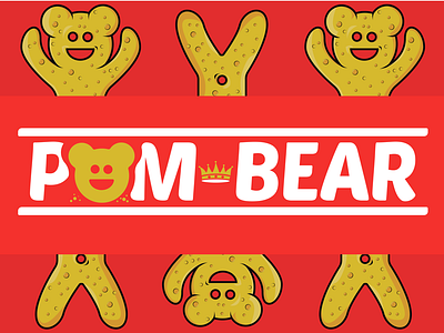 Pom-Bear branding design logo