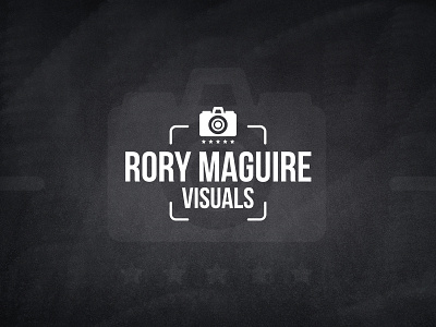 Rory Maguire Visuals camera design icon illustration logo vector