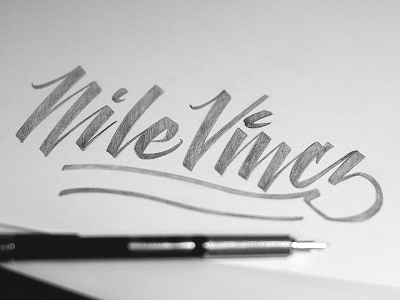 Nile Vincz - Photography custom lettering nile vincz photography script type typography
