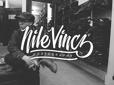 Nile Vincz Photography branding design lettering logo mark nile vincz sean dockery type typography