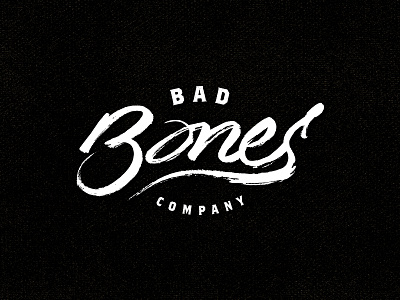 Bad Bones Company bad bones bones clothing lettering logo typography