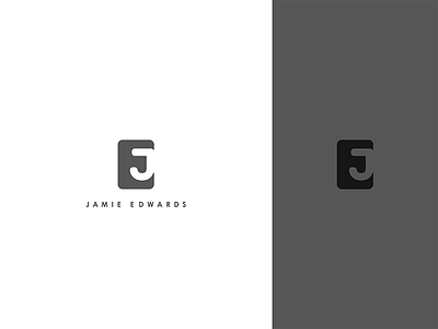 Jamie Edwards Logo e logo gray logo j logo jamie edwards logo logodesign personal logo personalised logo