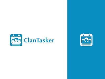 Clan Tasker blue brand brand identity branding clan clendar design family logo logodesign task