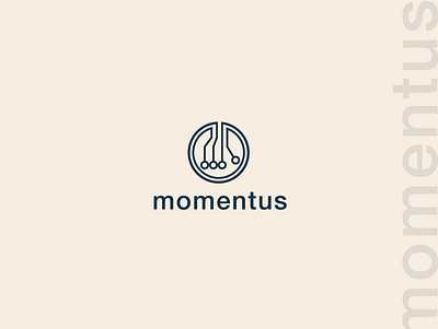 Momentus logo design brand brand identity branding design logo logo design logodesign tech techlogo technology