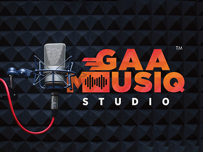 GAA MUSIQ STUDIO LOGO branding creativity design icreate logo musiclogo