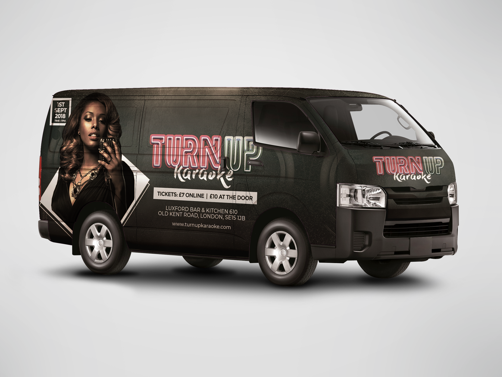 White Bus Mockup