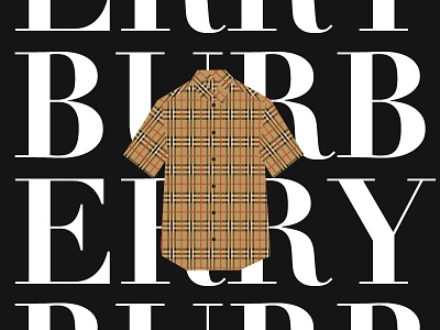 BURBERRY blouse brand branding burberry clothes design flat graphic graphics illustration lettering minimal shirt simple tshirt typography vector website