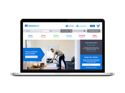 Homespare Web Mockup