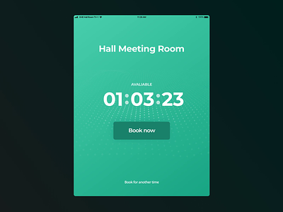 Meeting Room Tool booking event infrastructure meeting tablet ui ux