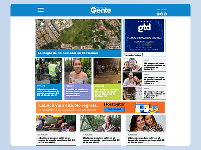 Local News Paper Website Redesign colombia newspaper ui ux web design