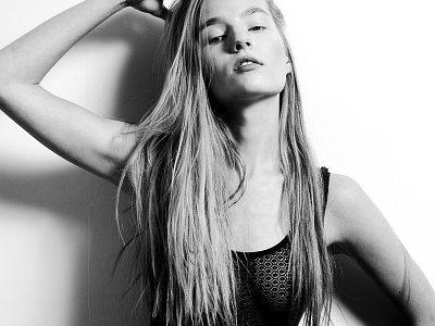 Yuliya 2 art direction beauty black and white blonde fashion hair model development photography shutter drag skin studio