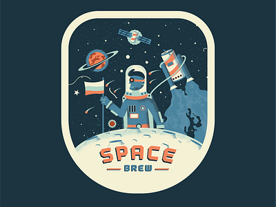 Space brew label
