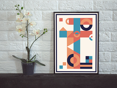 Abstract Poster abstract art artprint colorful colors poster shapes