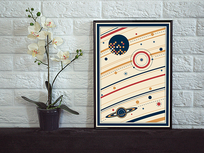 Abstract Space Art print