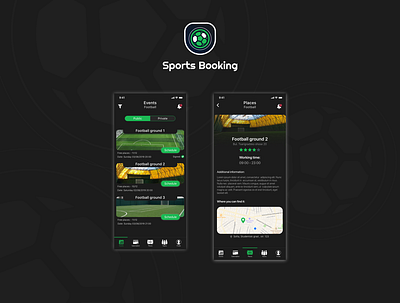 Sportsbooking redesign black booking booking app design green redesign