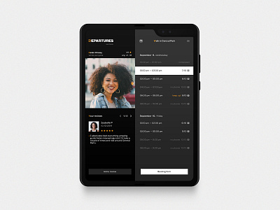 Departures USA Travel — mobile design galaxy fold mobile app design mobile design mobile ui travel uxui