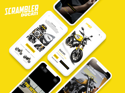 Ducati Scrambler design ios mobile photoshop sketch ui