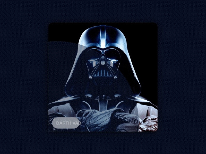 Darth Vader Quote Card animation darth vader minimal star wars ui ux