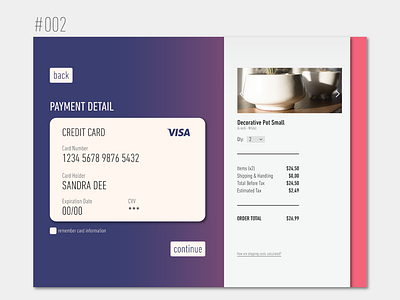 Credit Card Checkout 002 credit card credit card checkout credit card payment daily 100 daily challange dailyui dailyui 002 design gradient payment payment method ui