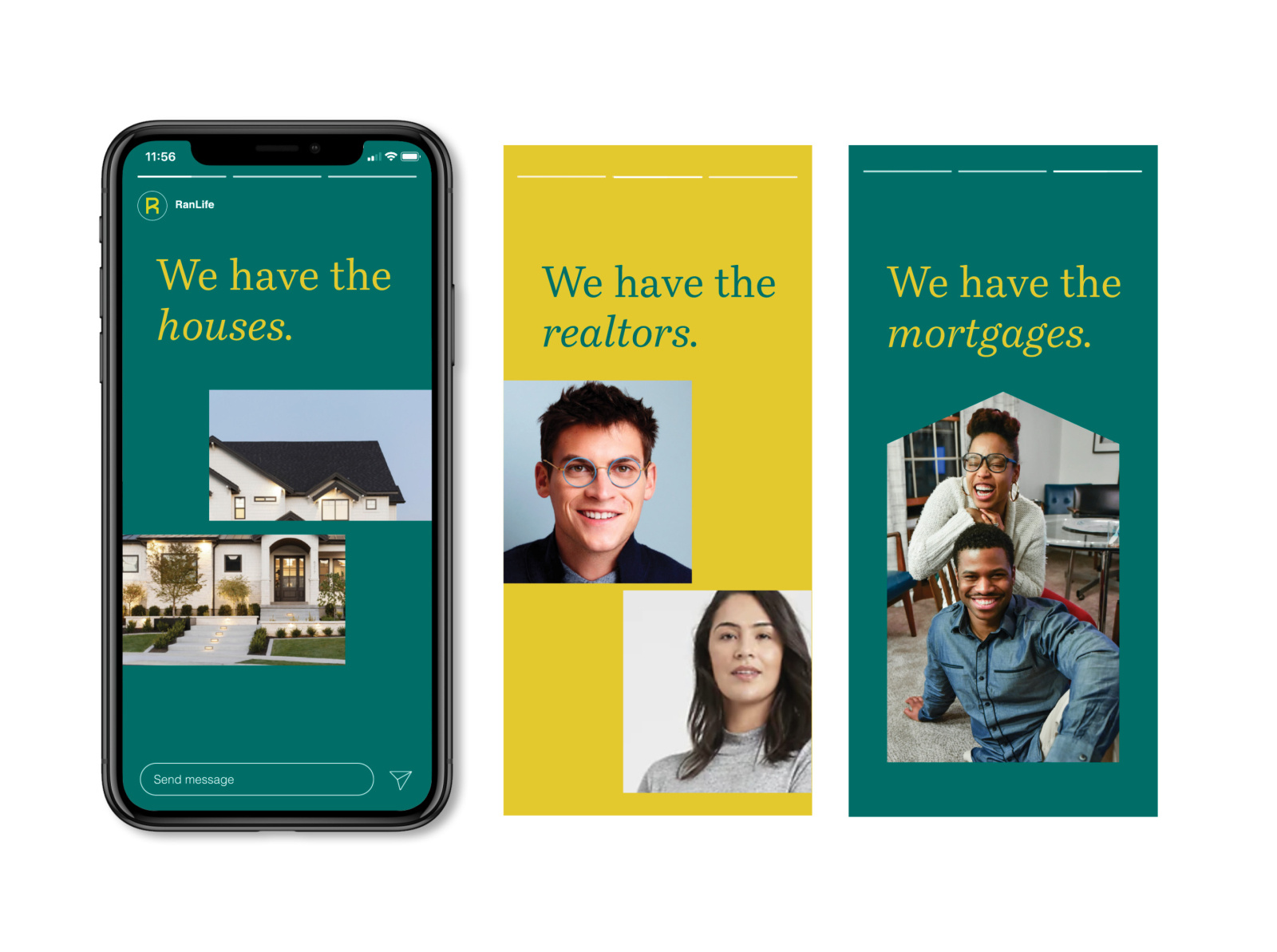 RanLife Real Estate branding concept by Brooke Pathakis on Dribbble