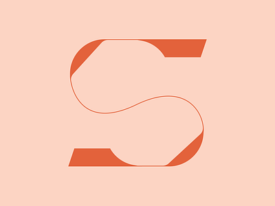 36 Days of Type _ S 36daysoftype 36daysoftype08 design letterform lettering logo monogram orange simple sleek sophisticated type typography