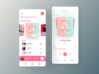 New Music App Concept - Light