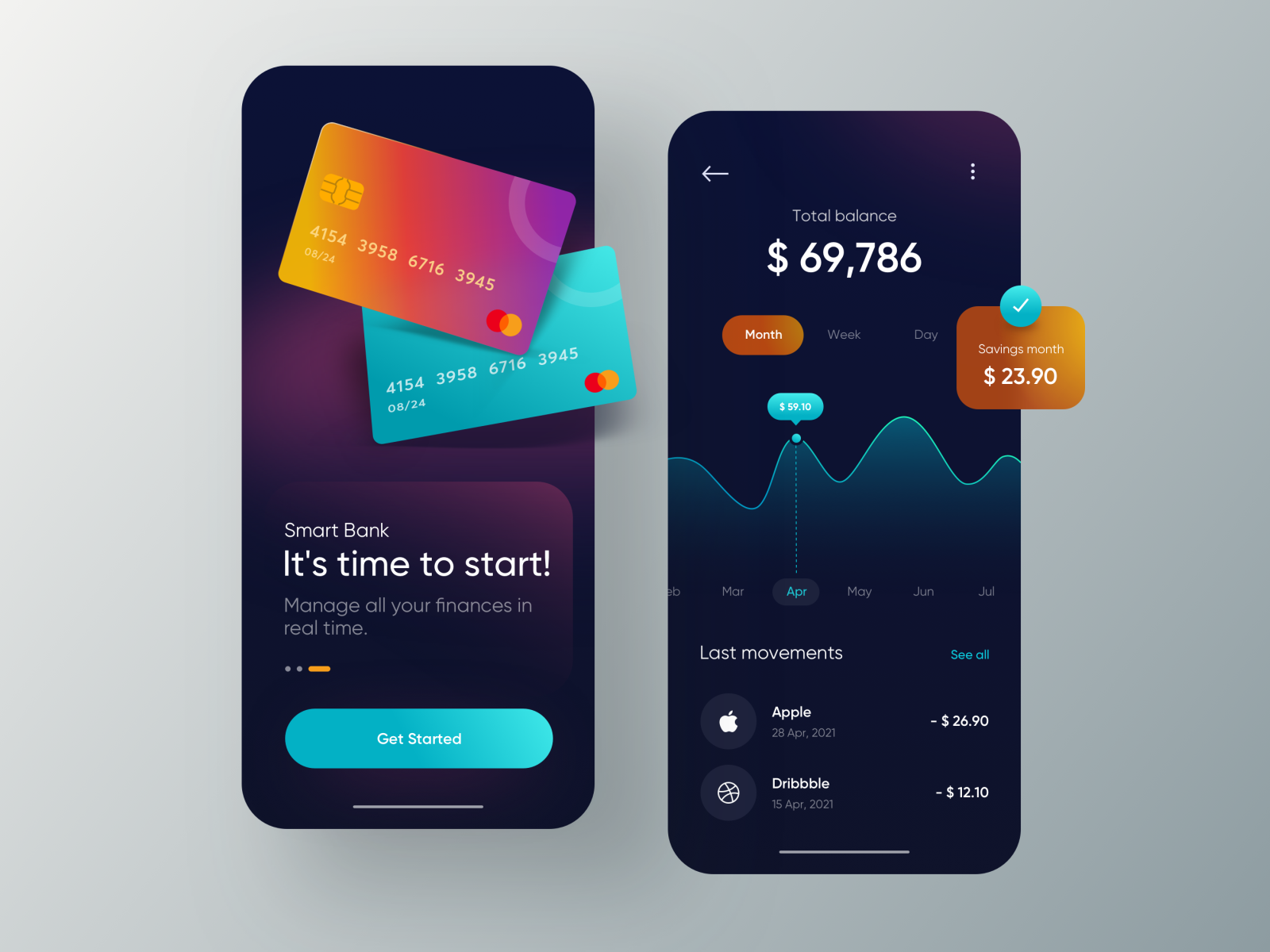 Smart Bank App 😀 by Diego Guadalupe 🚀 on Dribbble