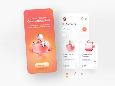 Perfume E-commerce app app app design app mobile clean creative design ecommerce fragrance inspiration inspired minimal minimalist mobile perfume store ui ui design ux ux ui ux design