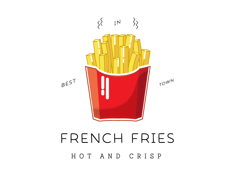 French Fries Logo by Alya Maksimova on Dribbble