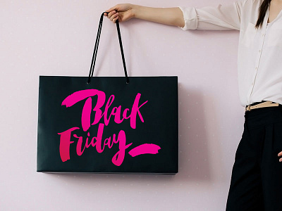Black Friday lettering black friday lettering modern trendy type