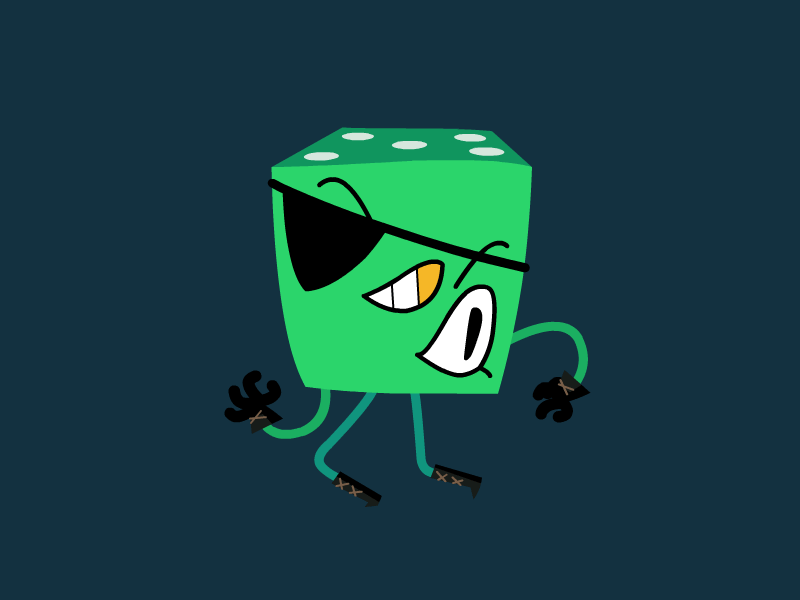 Dicey Dungeons Thief animation character design dice game illustration thief