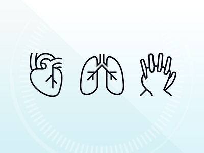 CPR Icons cpr hands heart icon lungs medical