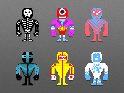 Pixel luchadores - 2